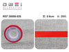 CINTA DECORATIVA 0.6CM*25YARDAS10u/c