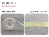 CINTA DECORATIVA 0.6CM*25YARDAS10u/c