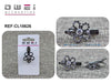 CLIP BLINGBLING GRIS 3.5CM12u/c