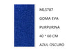 GOMA EVA PURPURINA 40*60 COLOR AZUL OSCURO12u/c