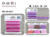 CINTA DECORATIVA DE TELA 1.5CM*2M24u/c