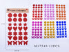 FORMAS DE GOMA EVA ADHESIVO12u/c
