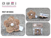 ①PINZA DE MADERA CON FLORES12u/c