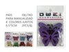 MARIPOSA DE FIELTRO24u/c