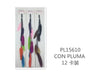 PLUMAS DE CLIP PARA FIESTA12u/c
