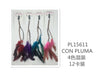 PLUMA DE CLIP PARA FIESTA12u/c