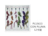 CLIP DE PLUMAS PARA FIESTA12u/c