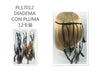 PLUMA DE DIADEMA PARA FIESTA12u/c